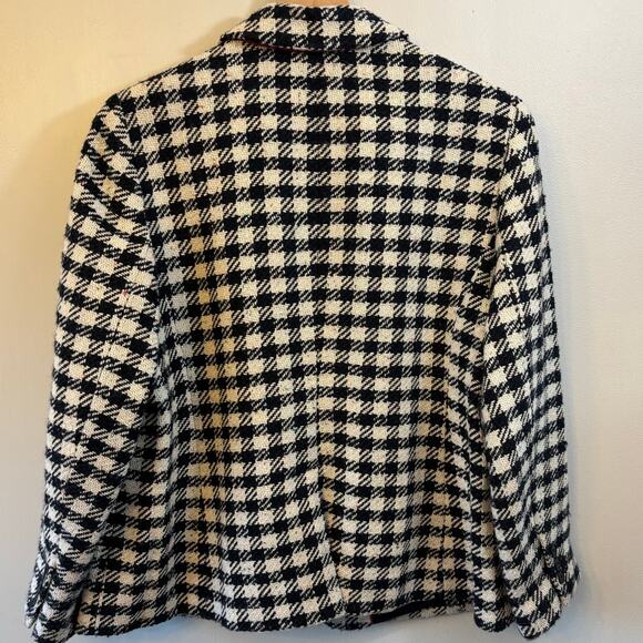 Talbots Houndstooth Wool Tweed Blazer Jacket Rainbow Speckle Plus Size 18w - Picture 6 of 8